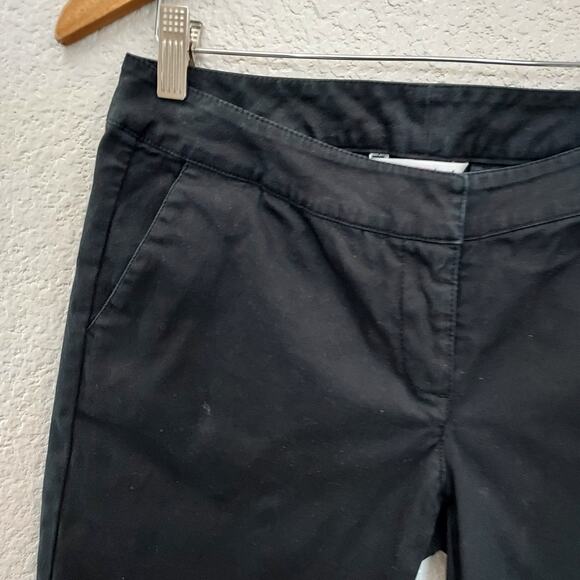 CAbi Black Chino Bermuda Length Shorts Size 4 - Picture 2 of 12